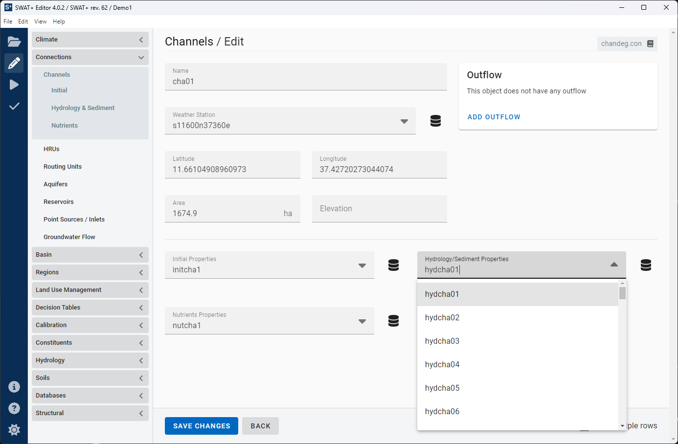Example look-up form field